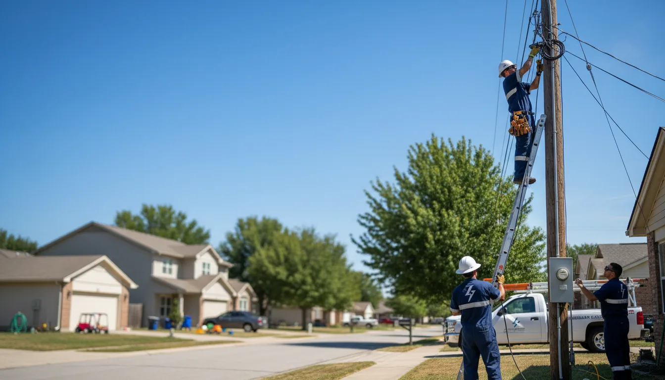 Residential electrician providing installation services in Cornish, ME